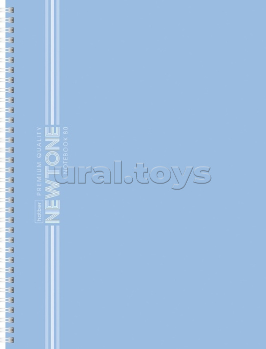 Тетрадь 80л. А4 линия "Голубая дымка" на гребне Soft-touc NEWtone Pastel Premium