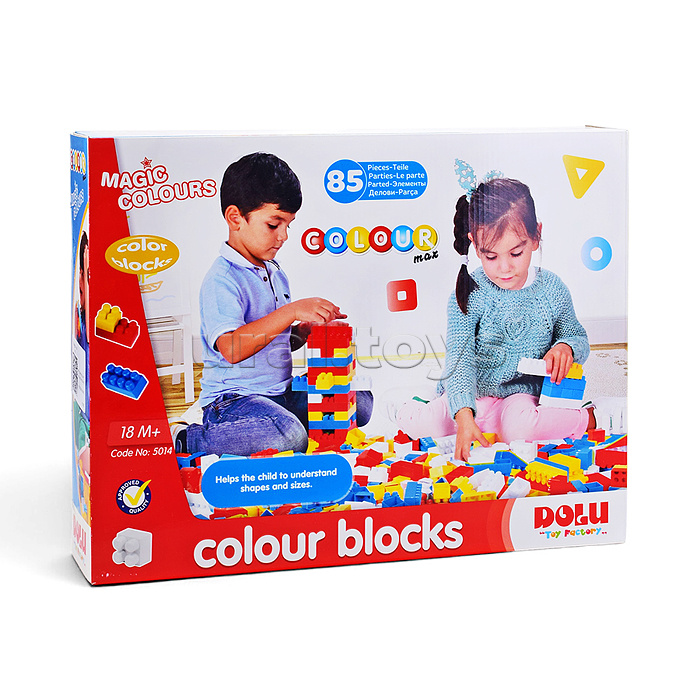Конструктор "Color Blocks" 85 деталей