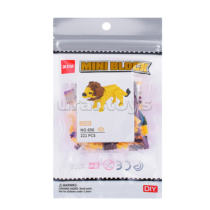 Конструктор "Свирепые животные" в ассортименте, в коробке