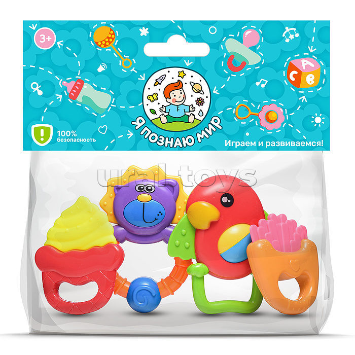 Набор погремушек "Друзья" в пакете Набор погремушек "Друзья" в пакете