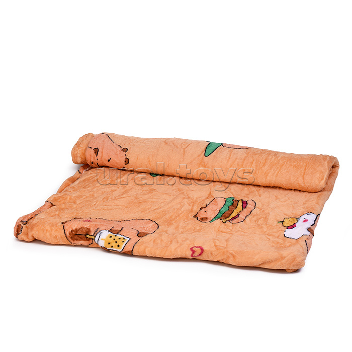 Мягкая игрушка "Капибара" с пледом