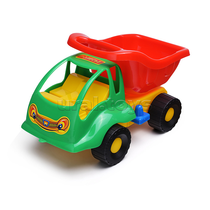 Набор №58: "Муравей", автомобиль-самосвал + совок №2, грабельки №2, 2 формочки