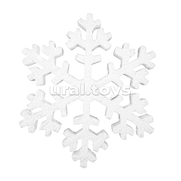 Заготовка для декора №013 пенополистирол d 15 см 2 см 1 шт 06 Снежинка "Снежная зима" 150 мм, 1 шт. "Love2art"