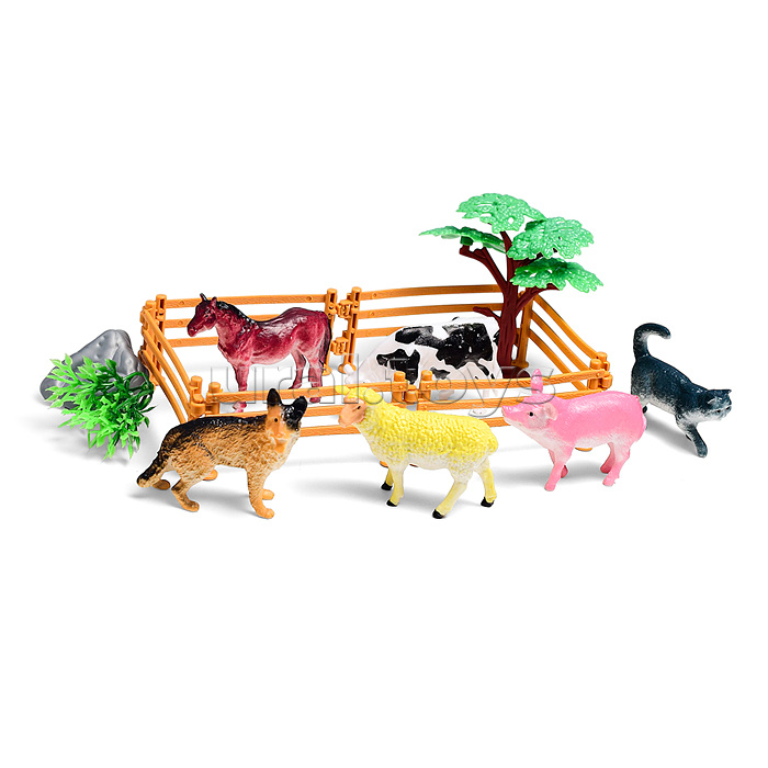 Набор животных "Счастливая ферма" в пакете