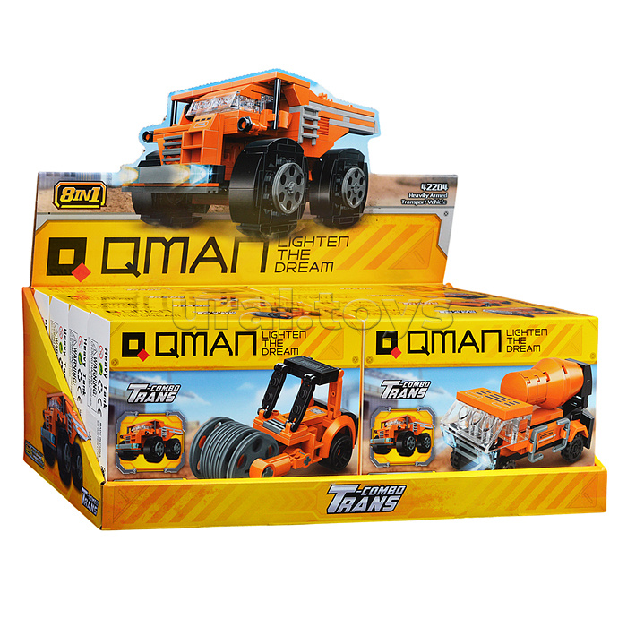 Конструктор "Строительная техника" 8 в 1, в коробке