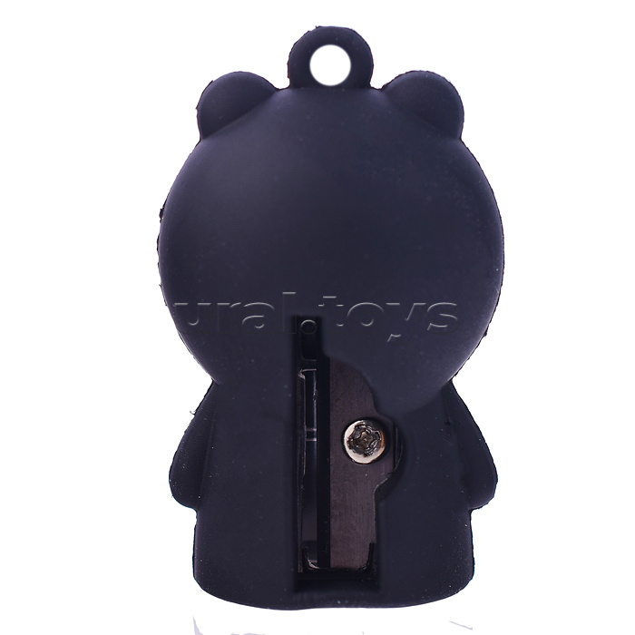 Точилка пластиковая "Мишка" 4х2,5см. в дисплее