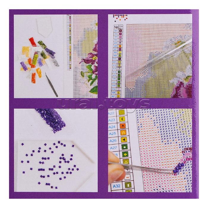 Кристальная (алмазная) мозаика "Под лунным светом" 40 х 50 см