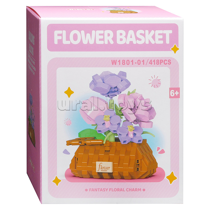 Конструктор "Цветочная мечта" (418 дет.) в коробке