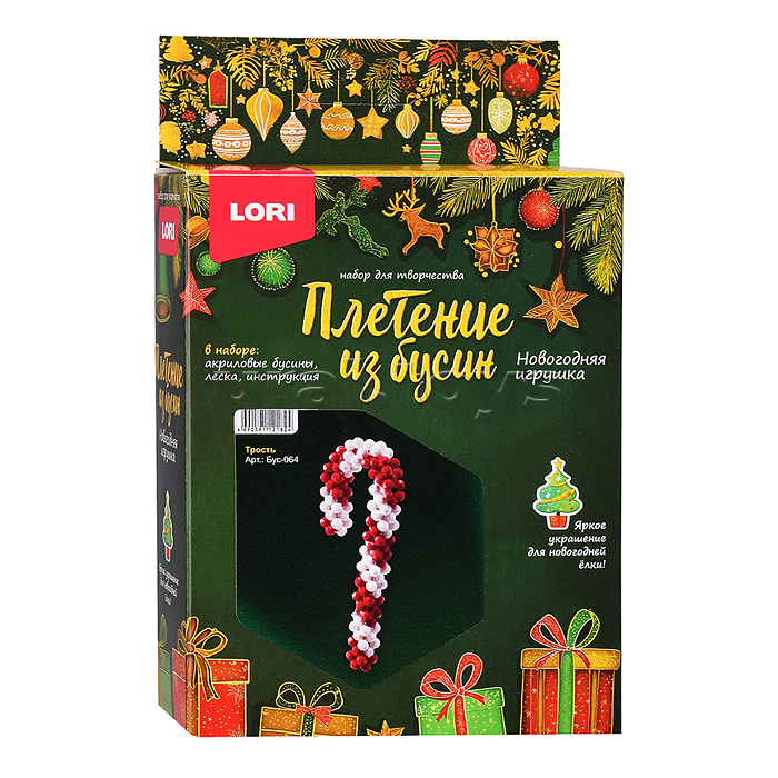 Игрушки. Плетение из бусин "Трость"
