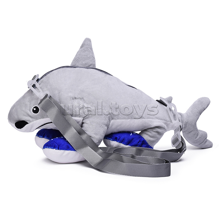 Мягкая игрушка "Акула" в кедах, 30 см.