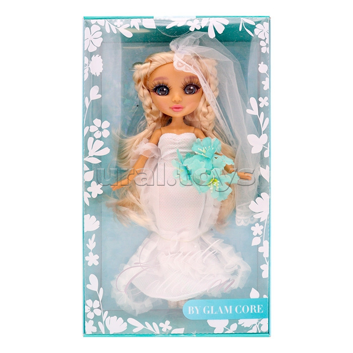 Модная кукла Glam Core, Тиффани Свадебный салон, с аксессуаром, 27см