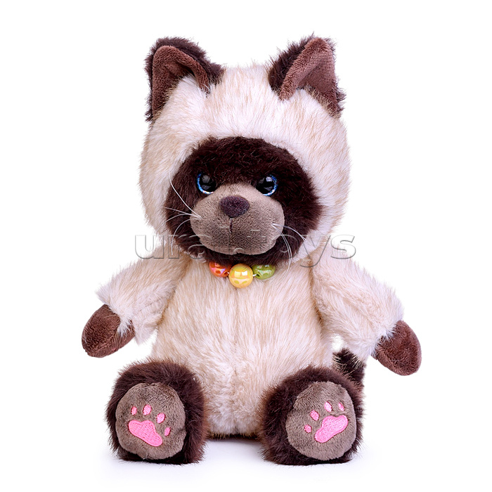 Мягкая игрушка "Кот с бусами" 30 см