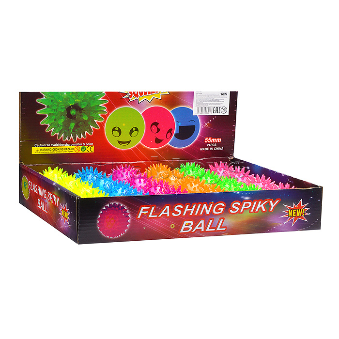 Мяч-ёж "Неоновый цвет" (5,5 см.) в коробке