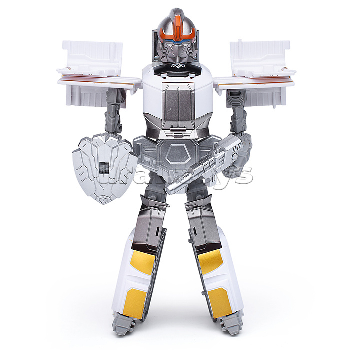 Трансформер 2в1 "Робот-поезд" цвет коричневый, BOX 27,6х21,3х10,9см