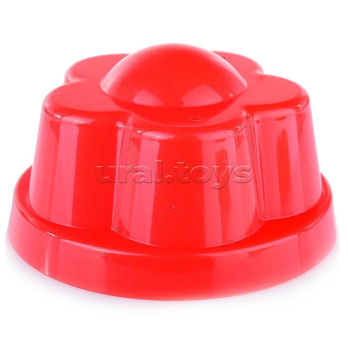 Набор №228: ведро малое с наклейкой, ситечко-цветок, совок №2, грабельки №2, 2 формочки, лейка малая