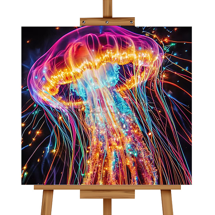 Мозаика алмазная "Волшебная медуза" 20*20 см.