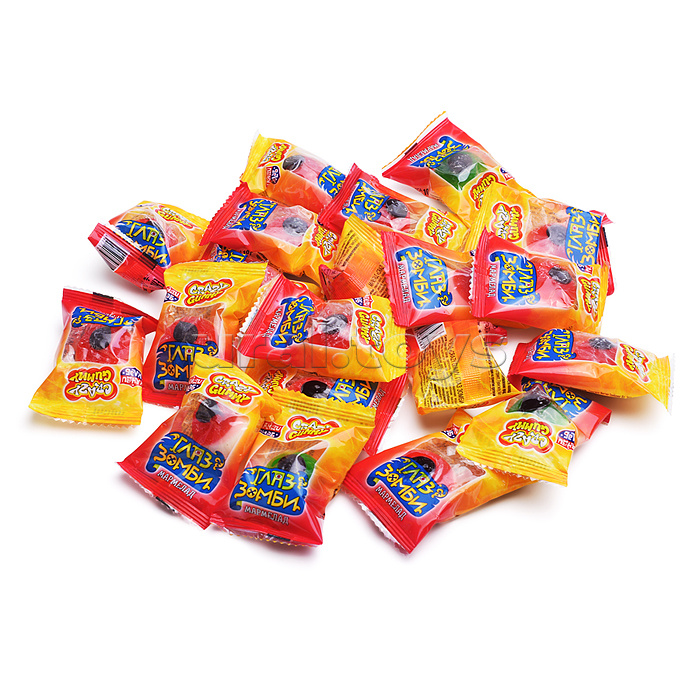 Мармелад "CRAZY GUMMY. Глаз зомби" 10гр*75шт