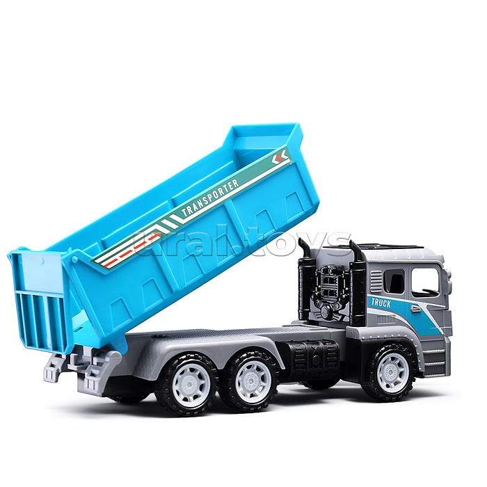 Машина "Стройка" с дорожными знаками, в коробке