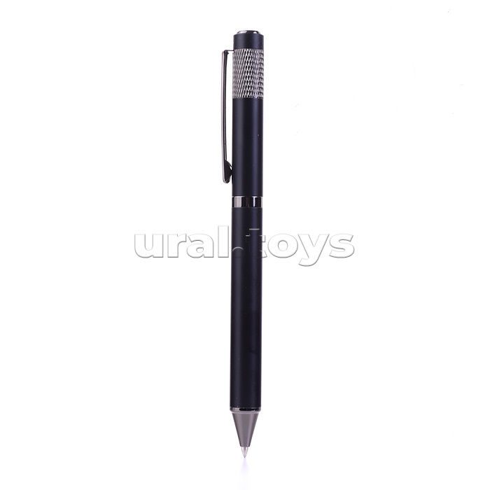 Ручка шариковая с поворотным механизмом Fortis B, синяя, пулевидный пиш.узел 0,7 мм, сменный стержень 98 мм типа Parker, корпус металлический, подарочная упаковка