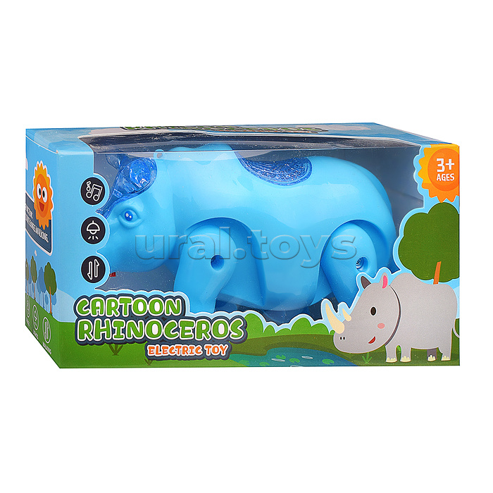 Носорог на батарейках, в коробке