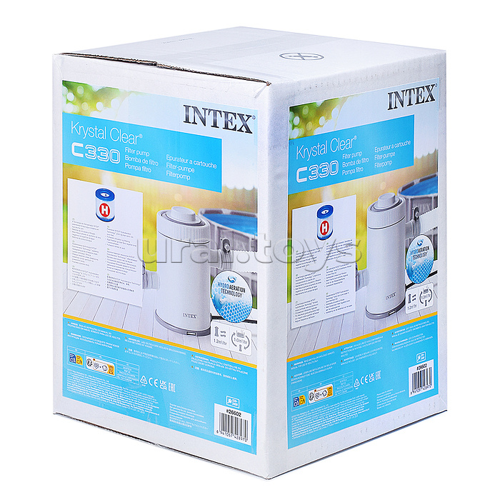 Фильтр насос цилиндрический C330 фильтрующий, 220-240В, 26602NP INTEX