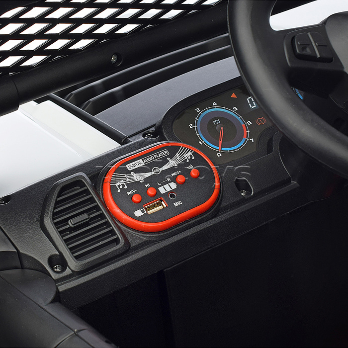 Электромобиль "Круиз" на аккумуляторе, с р/у управлением, в коробке (белый)