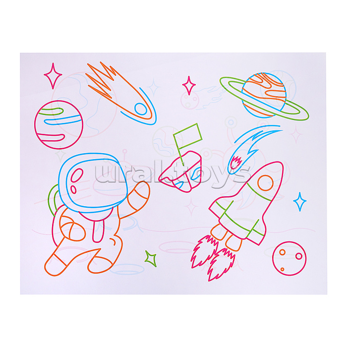 Доска для рисования "Волшебство света" в коробке