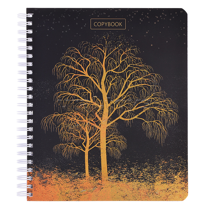 Тетрадь 96л. клетка, А5 "Золотая осень" гребень