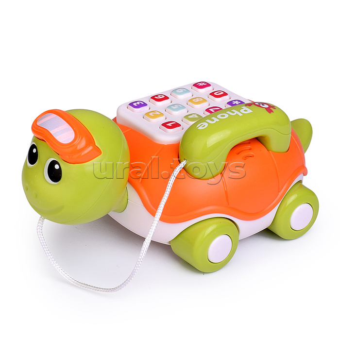 Каталка "Черепаха" с телефоном, в коробке