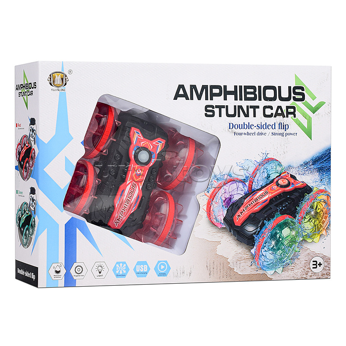 Машина "Amphibious stunt car" на р/у, 27 MHz, в коробке Машина "Amphibious stunt car" на р/у, 27 MHz, в коробке