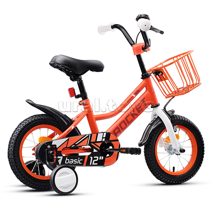 Велосипед 12" Rocket Basic, цвет коралловый