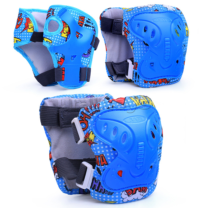Комплект защиты для катания (цвет синий)