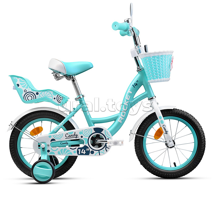Велосипед 14" Rocket Candy, цвет мятный