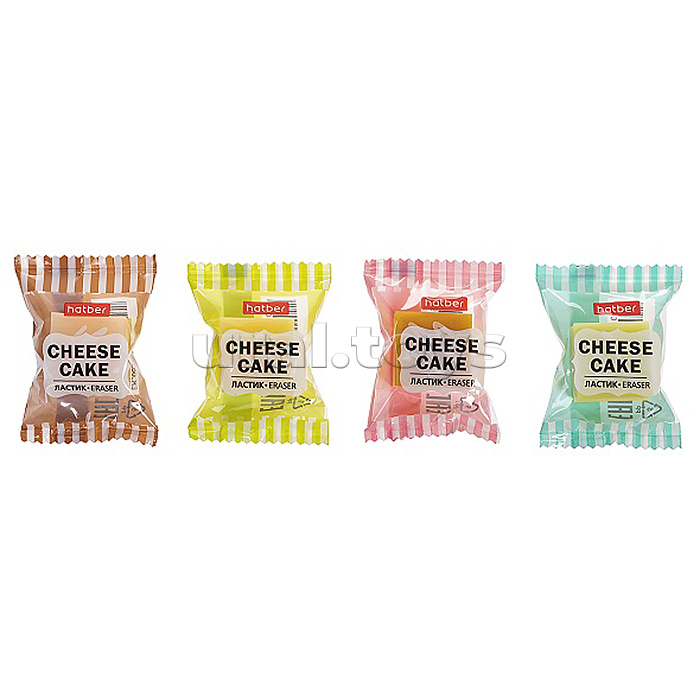 Ластик PVC Cheese cake/Чизкейк 48шт. в картонной дисплей-витрине
