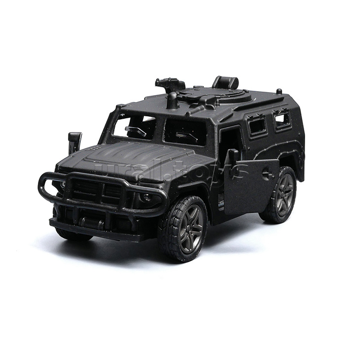 Чёрная инерционная машинка вид D die-cast , 1:32