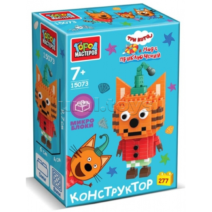 Конструктор микроблоки 3D сборная фигурка "Компот" 277 дет.