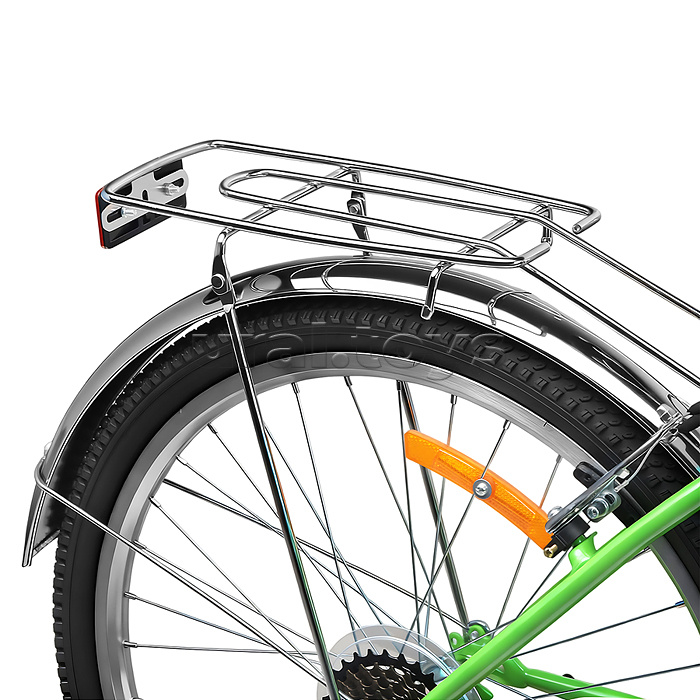 Велосипед 24" Rocket City Fold S 24, цвет зеленый, размер 16"