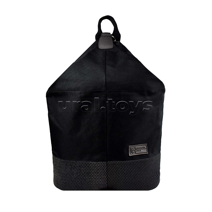 Рюкзак, черный (27.5x40x14.5 см, полиэстер, светоотражающая сетка, 1 отделение (-я), металлическая молния, тип дна: уплотнённое дно, ПЭТ-пакет)