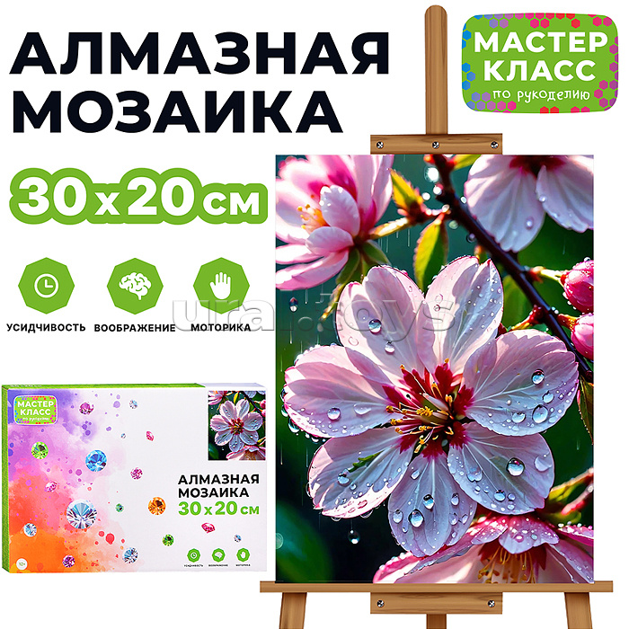 Мозаика алмазная "Цветы" 20*30см.