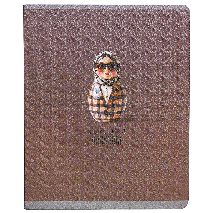 Тетрадь 48л. клетка "Russian Doll" А5 скрепка