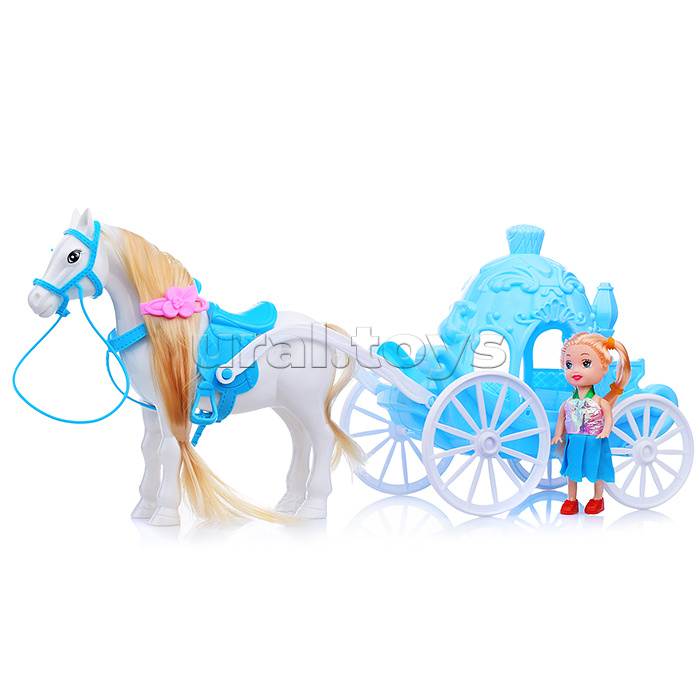 Карета с лошадью в коробке