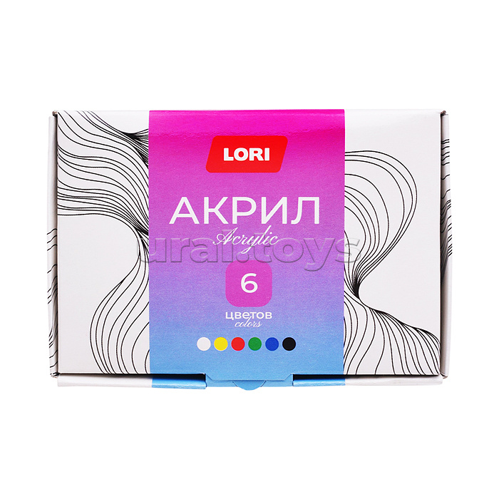 Краски акриловые "Классика" 6 цв. по 20 мл