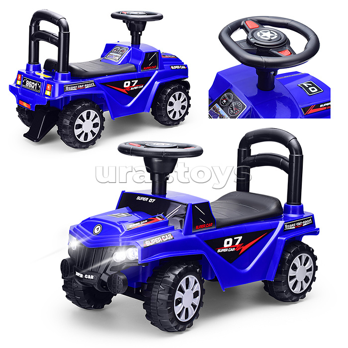Каталка детская "Super car" (цвет синий)