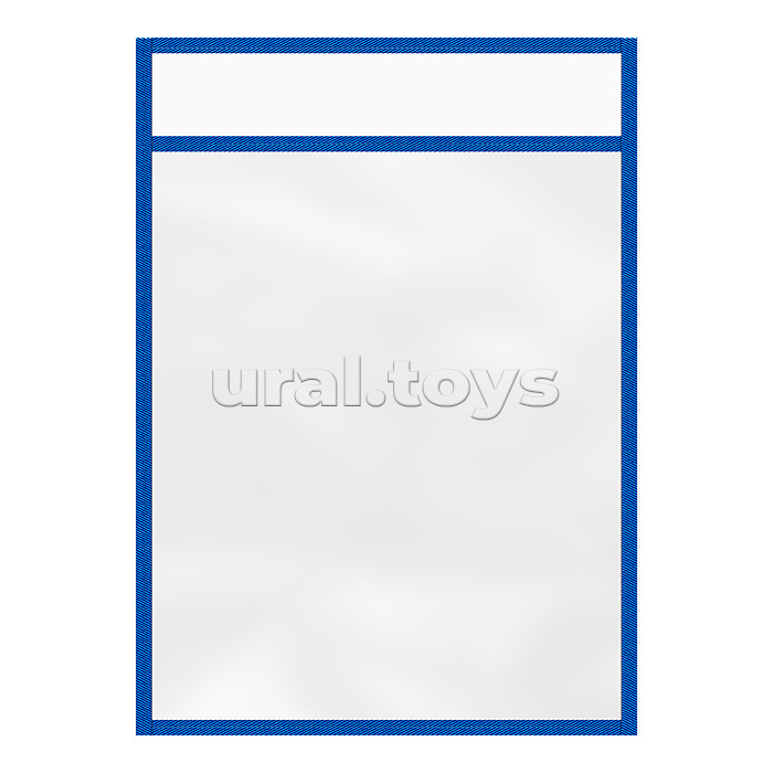 Папка "пиши-стирай" пластиковая А4, синяя (в пакете по 12 шт.)