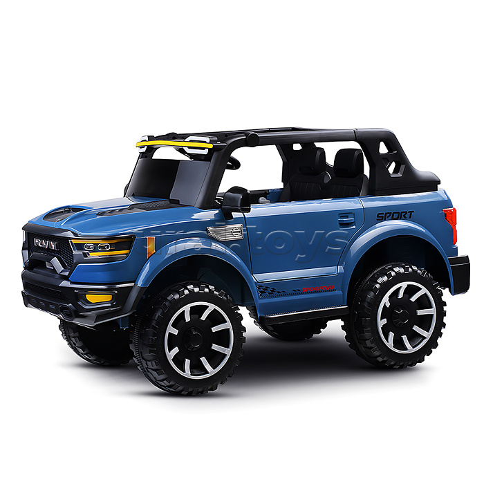 Электромобиль детский "Крутой внедорожник" (цвет синий)