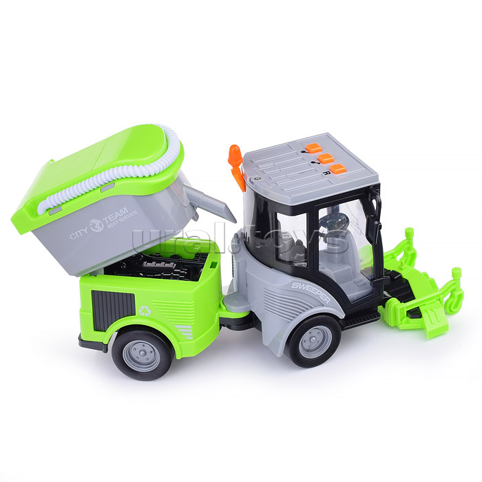 Машина "Спецтехника городская" 1:16 (свет, звук) в коробке (цвет салатовый)