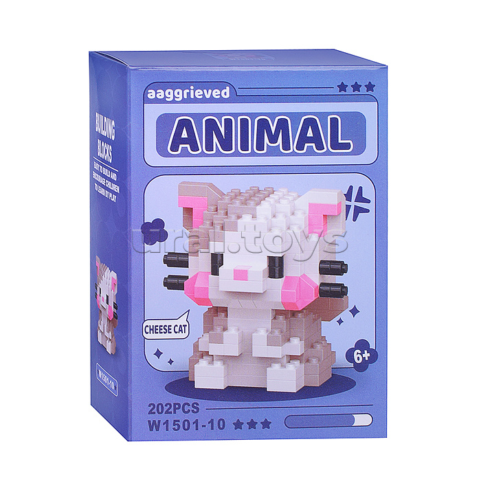 Конструктор "Кошка" (202 дет.) в коробке