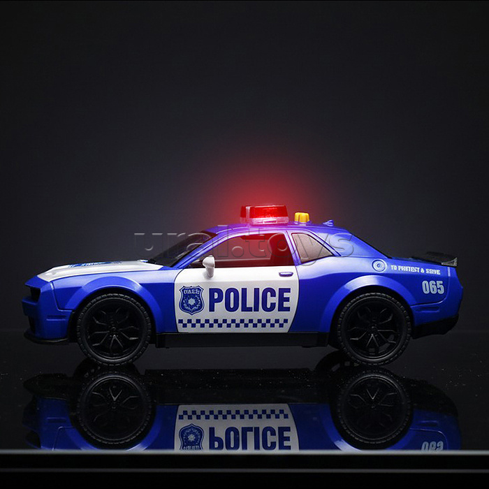 Машина "Полицейская гонка" (свет, звук) в коробке