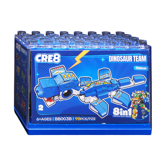 Конструктор "Робот-динозавр" 8 в 1 в коробке
