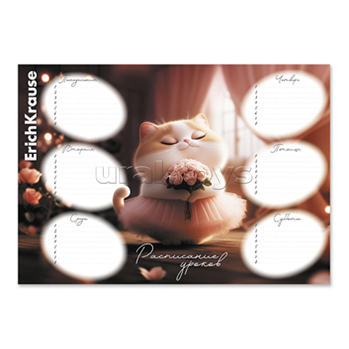 Расписание уроков "Prima Cat" А4